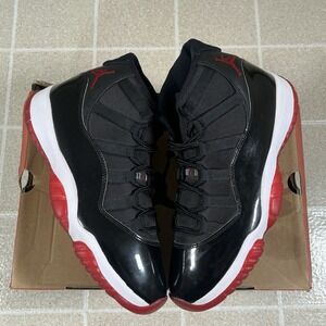 Jordan 11 Retro High Bred 2019 Size 11 Pre-Owned 378037-061 Black Red